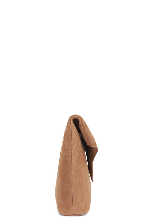 Saint Laurent Cassandre Honey Caramel Leather Chain Clutch - view 4