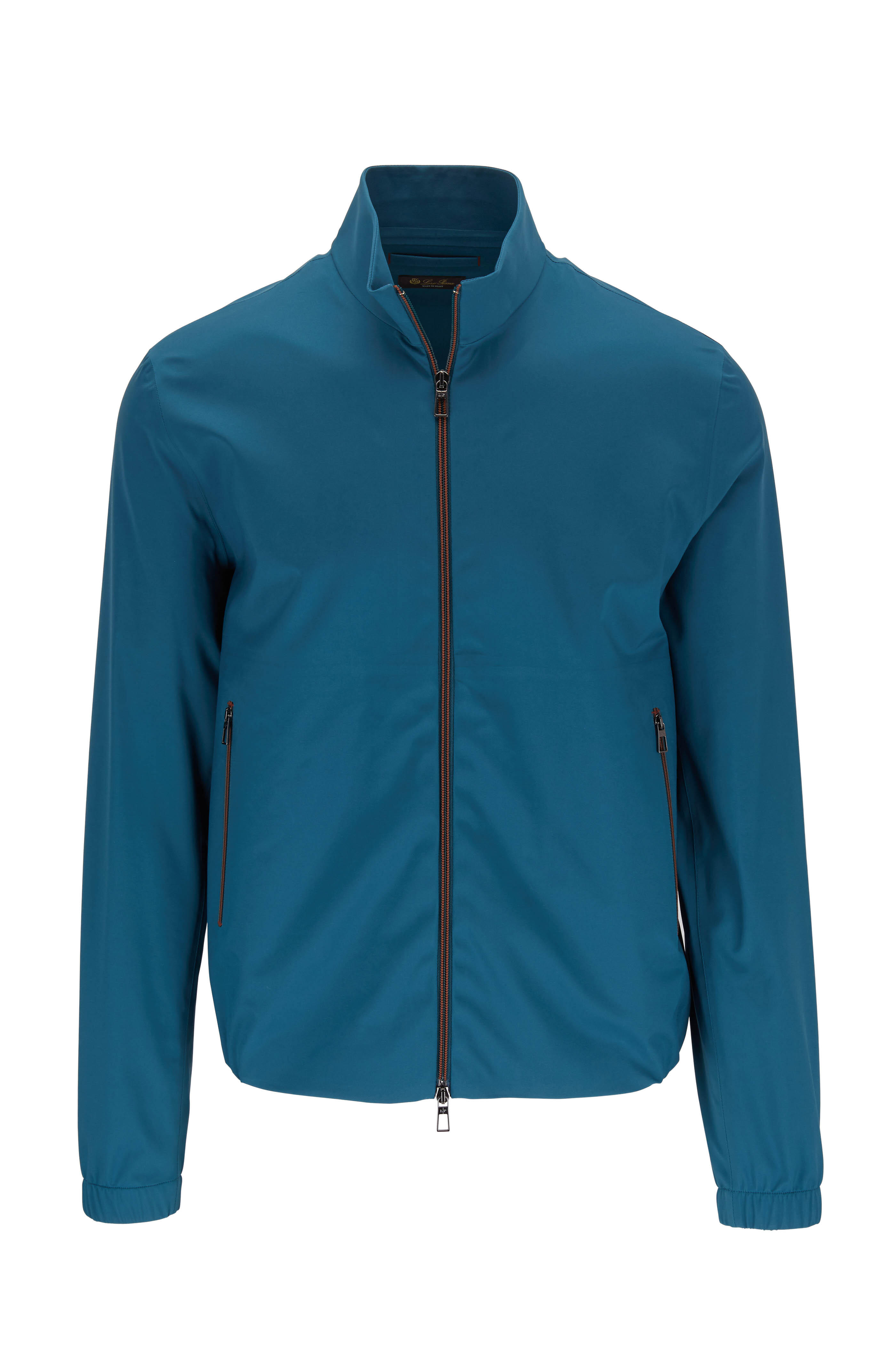 Loro Piana - Teal Nylon Seamless Bomber Jacket