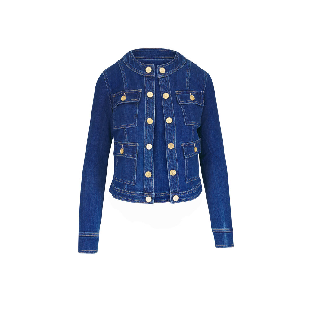 Women's Black Collarless Tailored Jacket | Whistles US |