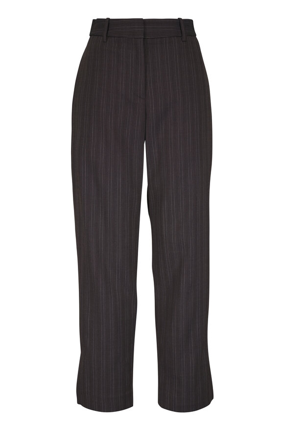 TWP Roberts Dark Brown Stripe Pant - view 1