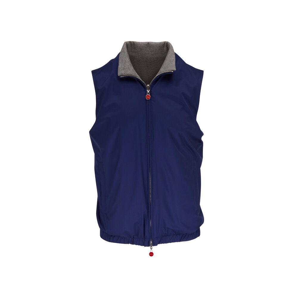 【美品】9090 Nylon & Fleece Reversible Vest BP-4588 Reversible Leopard and Black Sherpa Vest