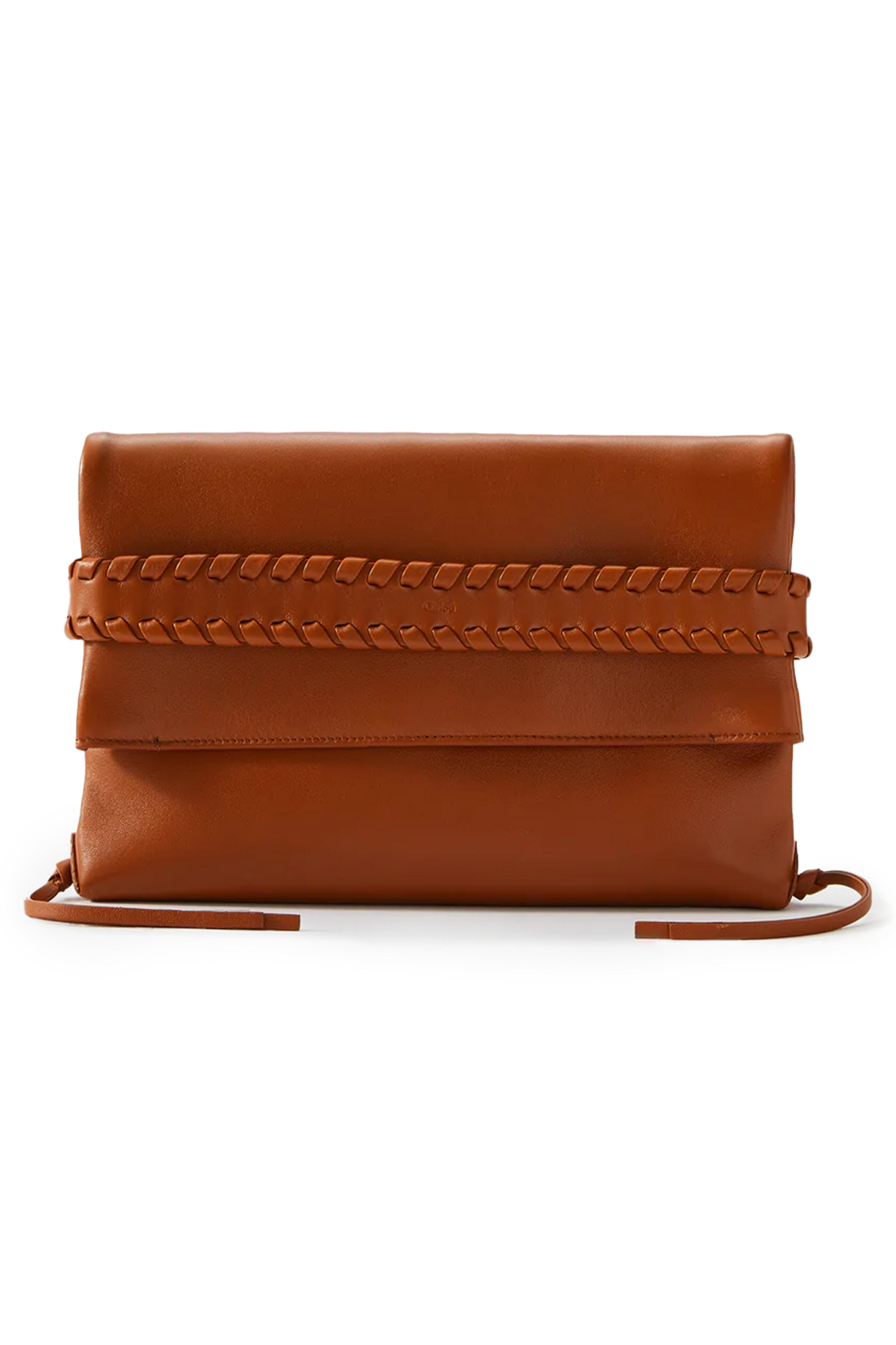 Chloé - Mony Fold Over Clutch in Caramel