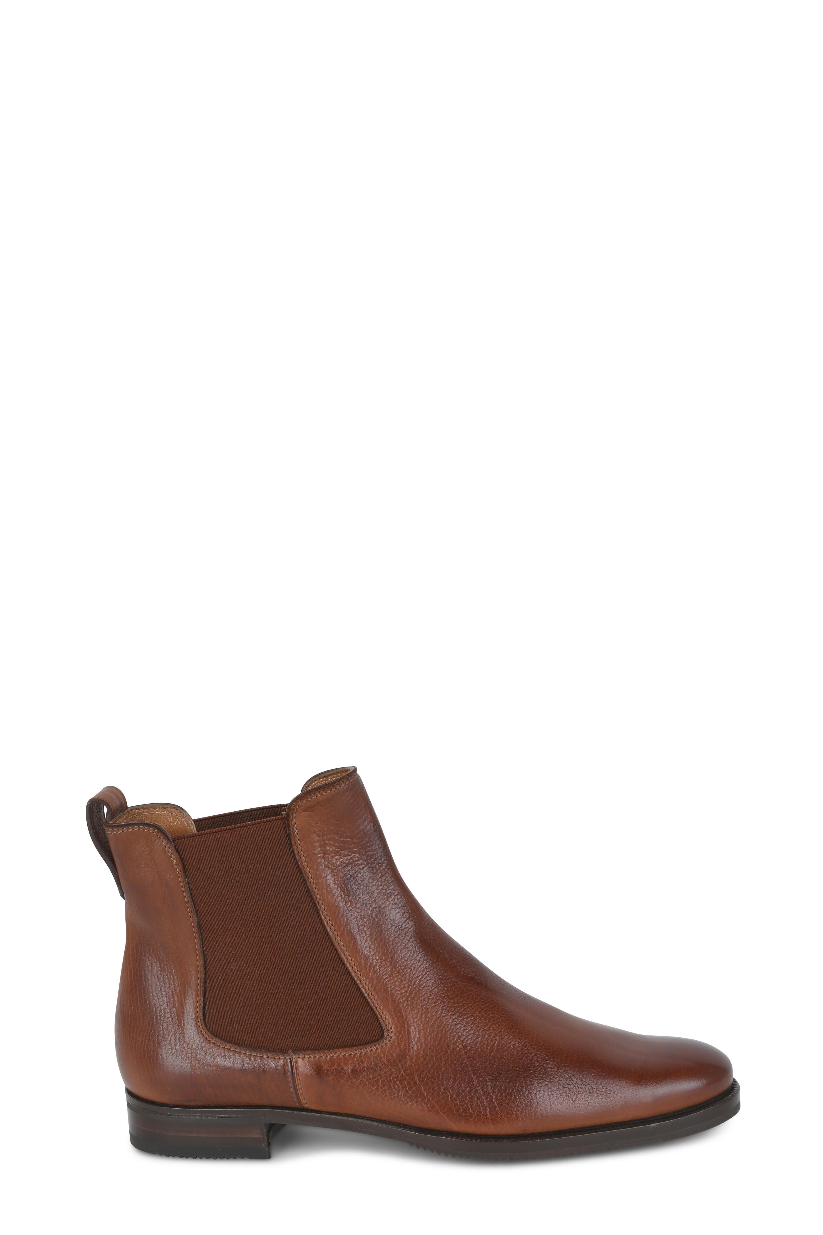 Gravati - Cognac Leather Side Gore Ankle Boot