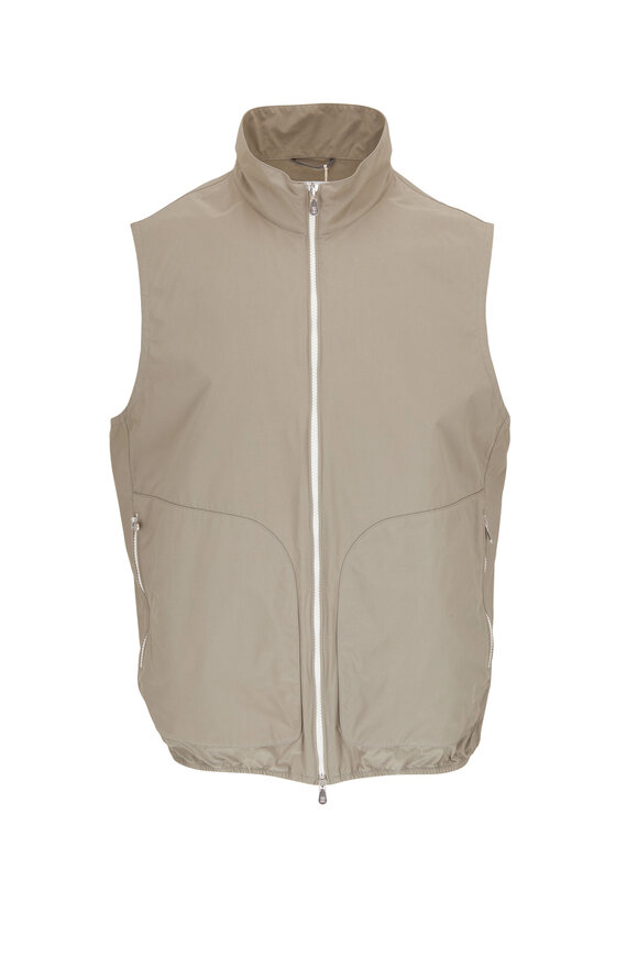 Brunello Cucinelli - Sage Green Nylon Vest