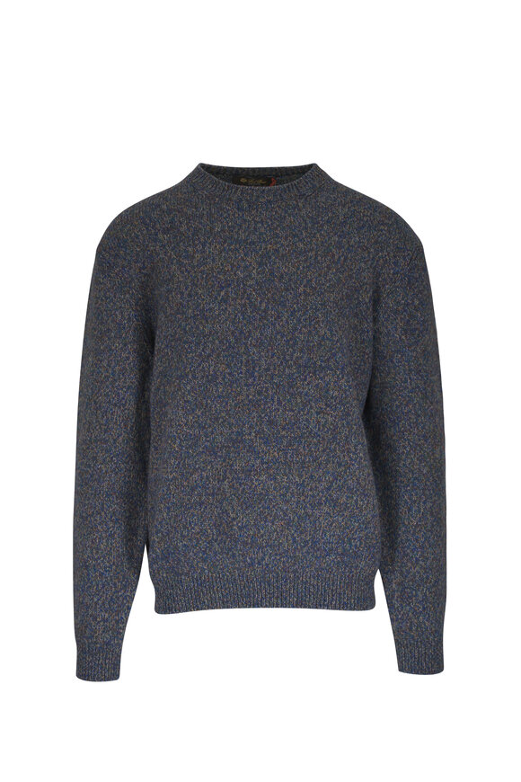 Loro Piana Firethorn Sapphire Grain Wool Sweater - view 1