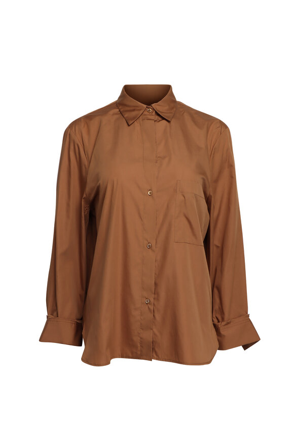 TWP Next Morning Burnt Caramel Shirt