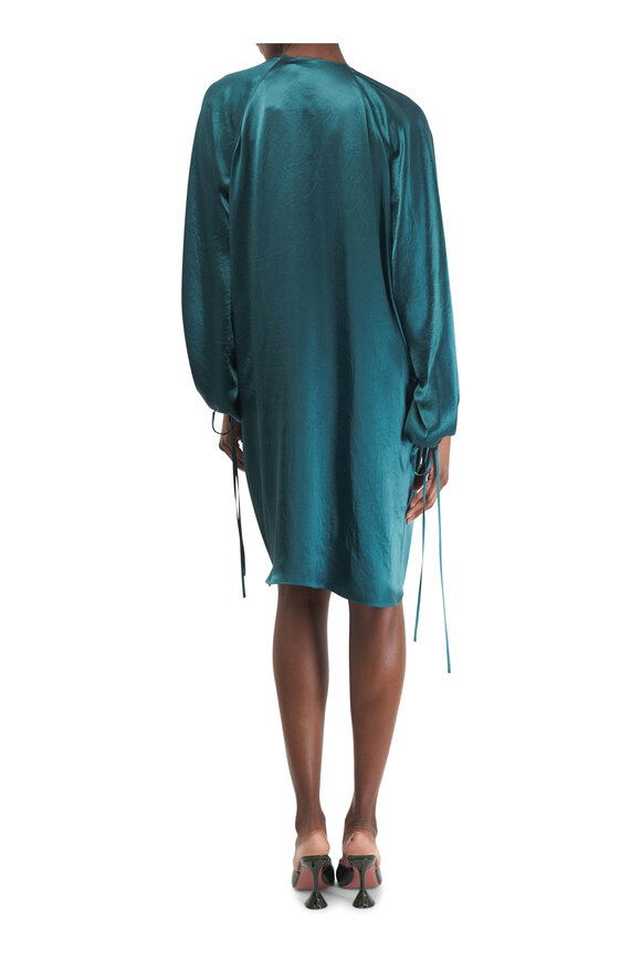 Lanvin - Balloon Sleeve Forest Green Dress