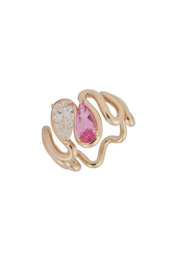 Vanessa Pink Spinel & Diamond Moi Toi Ring