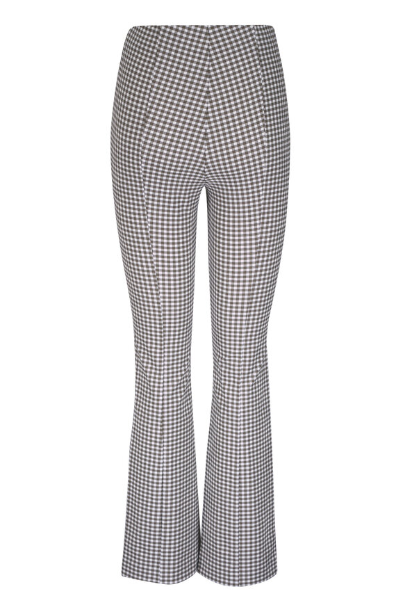 Vince Niki Tapenade Gingham Crop Flare Pant - view 5
