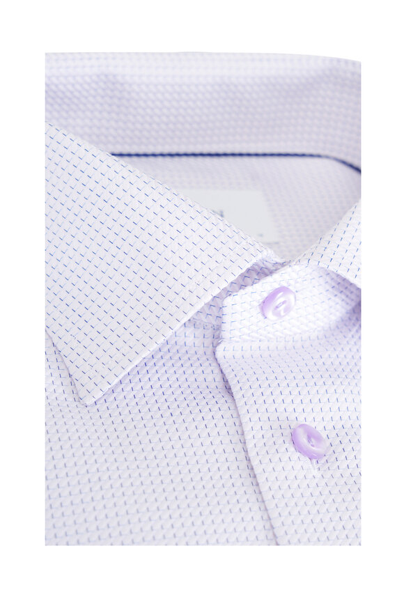 Eton Pink Textured Cotton Dress Shirt - view 2