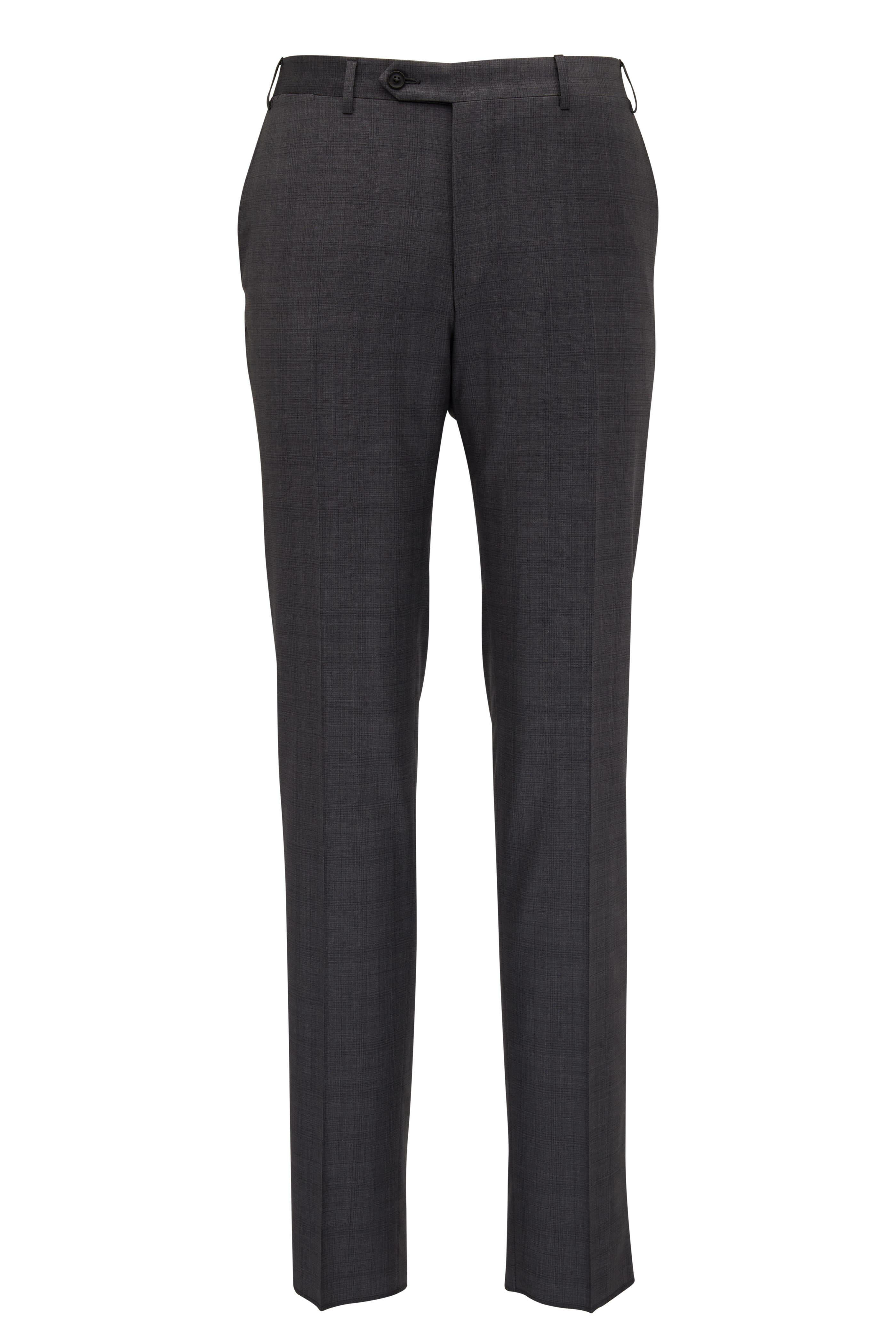 Canali - Exclusive Gray Tonal Plaid Wool & Silk Suit