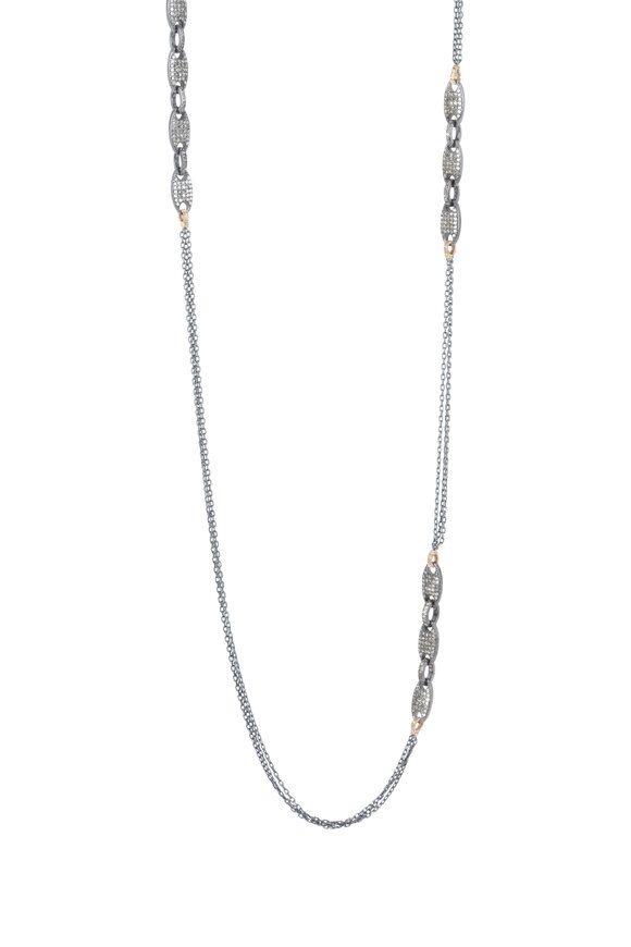 Dana Kellin - 14K Gold Black Diamond Chain Necklace