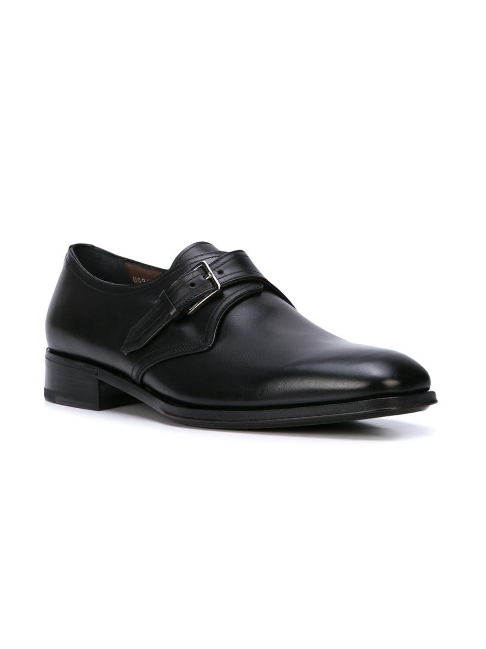 【vintage】Salvatore Ferragamo カシミヤ混チェスター黒 Ferragamo - Alessandro Black Leather Monk Shoe | Mitchell Stores