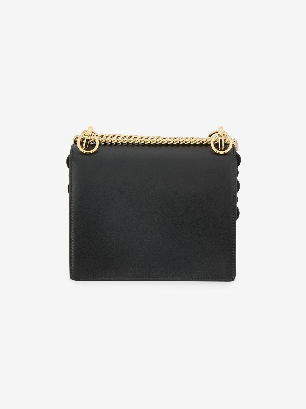 Fendi Kan U Bag Small Brown in Calfskin Leather with Gold-tone - GB