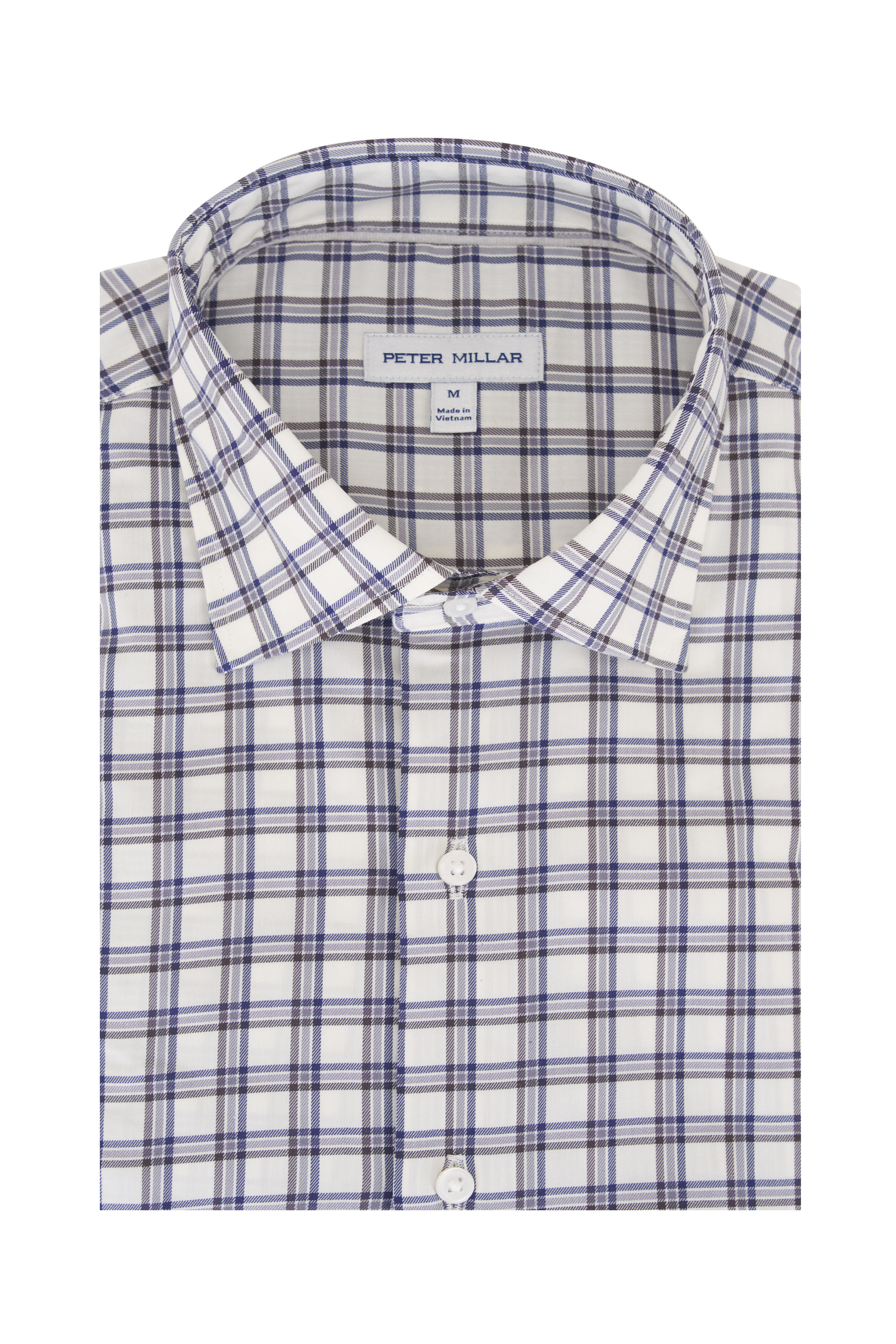 Peter Millar - Lenox Winter Ivory Plaid Sport Shirt