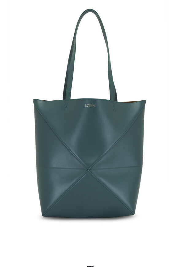 Loewe Medium Puzzle Vetiver Leather Tote