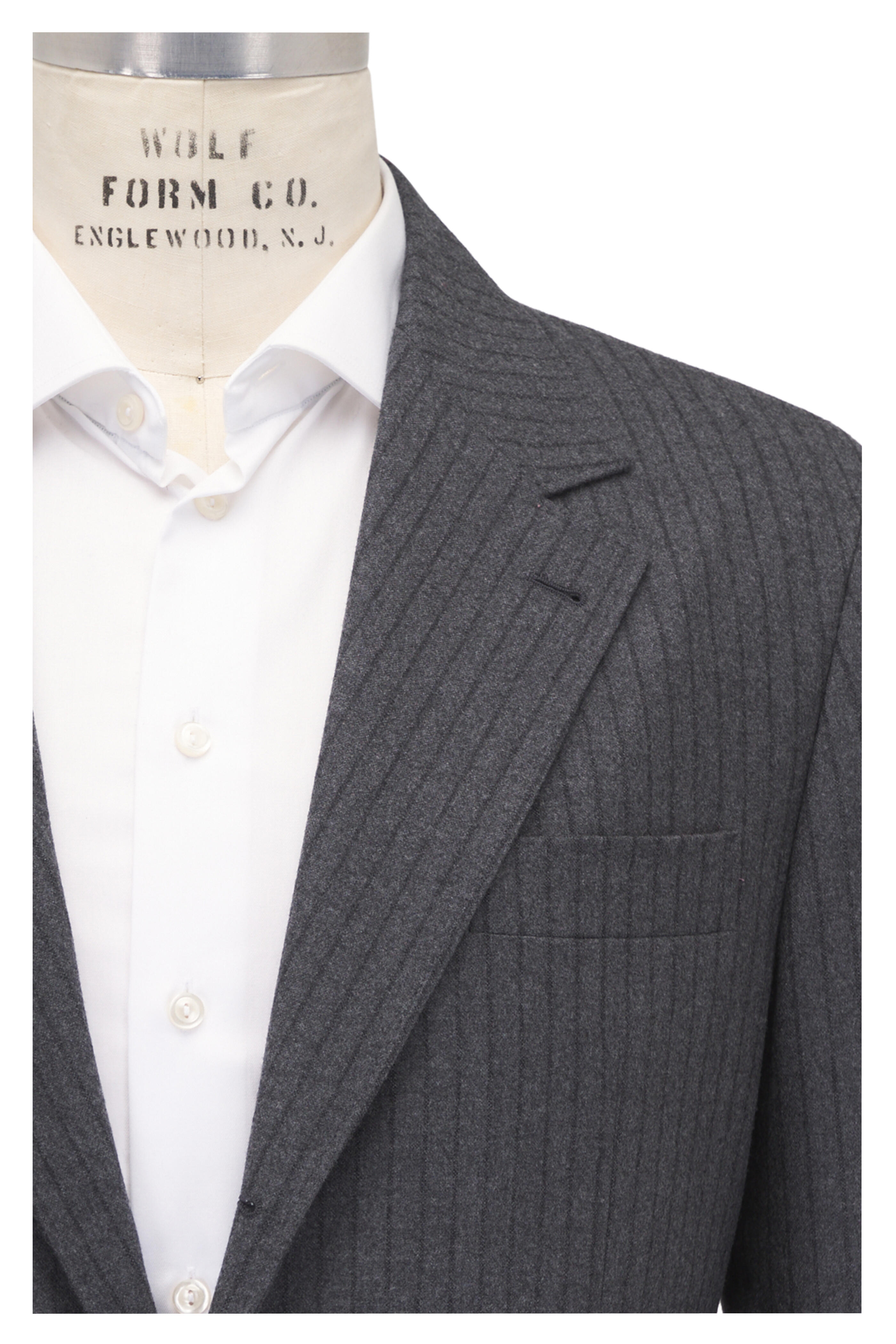 スーツ BRUNELLO CUCIBELLI 50 Brunello Cucinelli Linen Denim Double-Breasted Suit