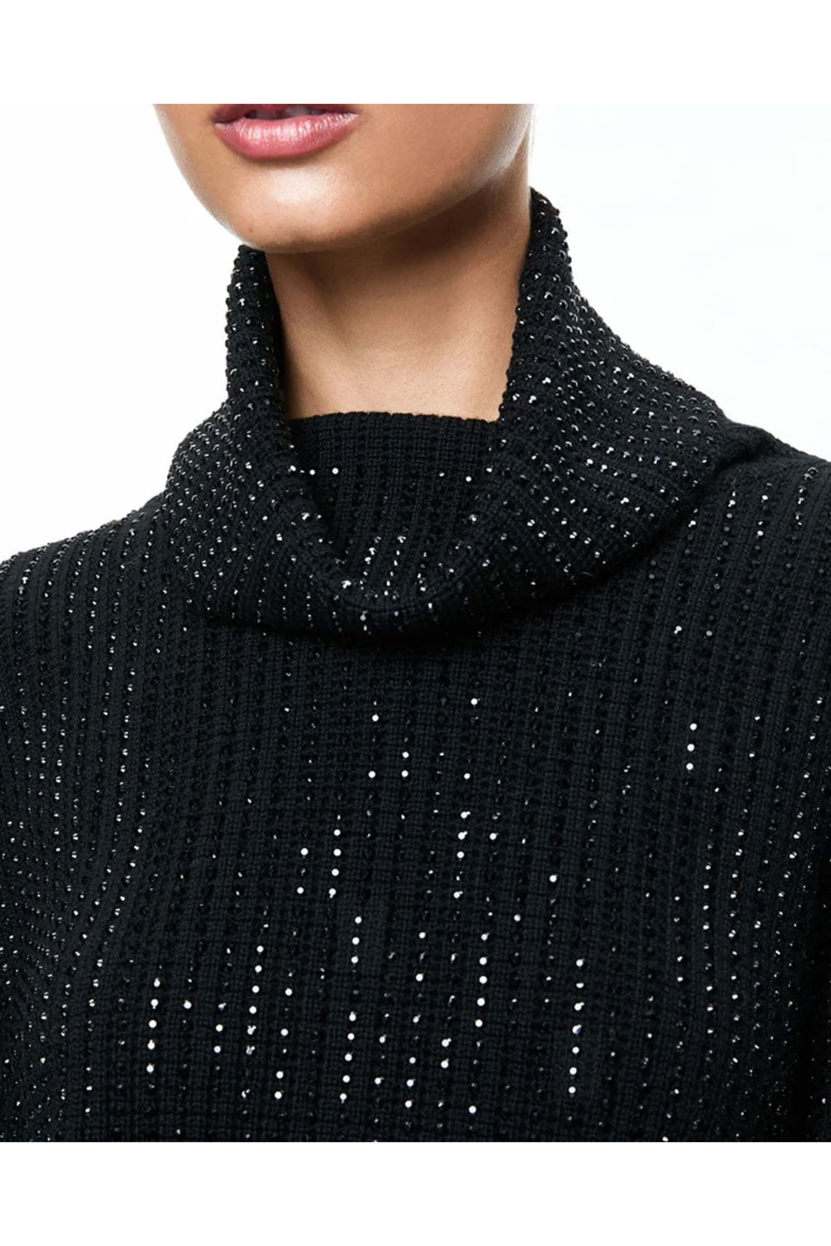 Alice & Olivia - Black Corin Pullover with Heatset Stones