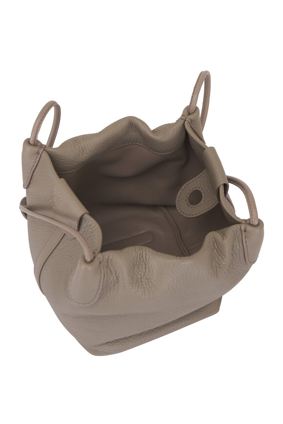 Loro Piana Micro Bale Dove Leather Bucket Bag - view 4