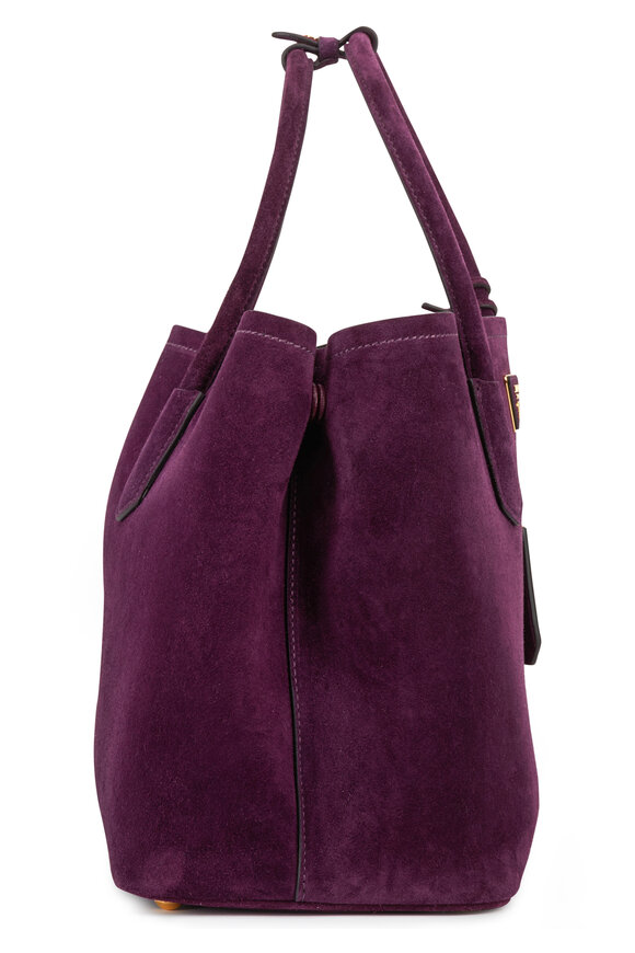 Prada - Prune Suede Double Bag 