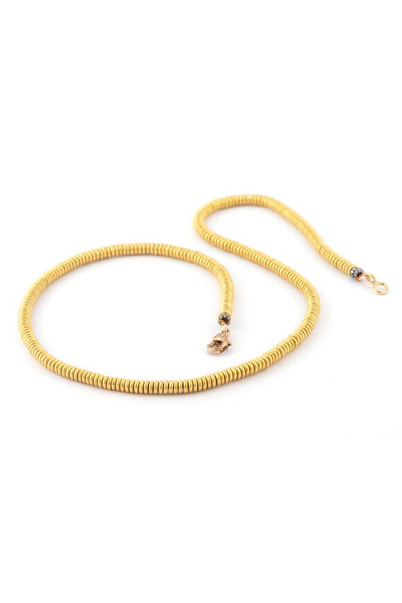 Sylva & Cie 18k Yellow Gold Small Cord Diamond Necklace - view 1