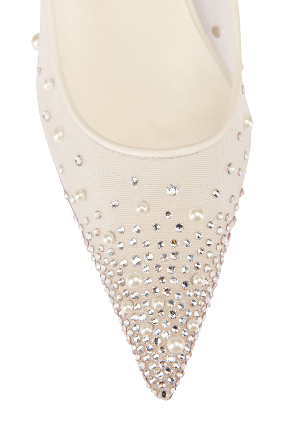 Christian Louboutin Miss Z Degrastrass White Pump, 80mm - view 4
