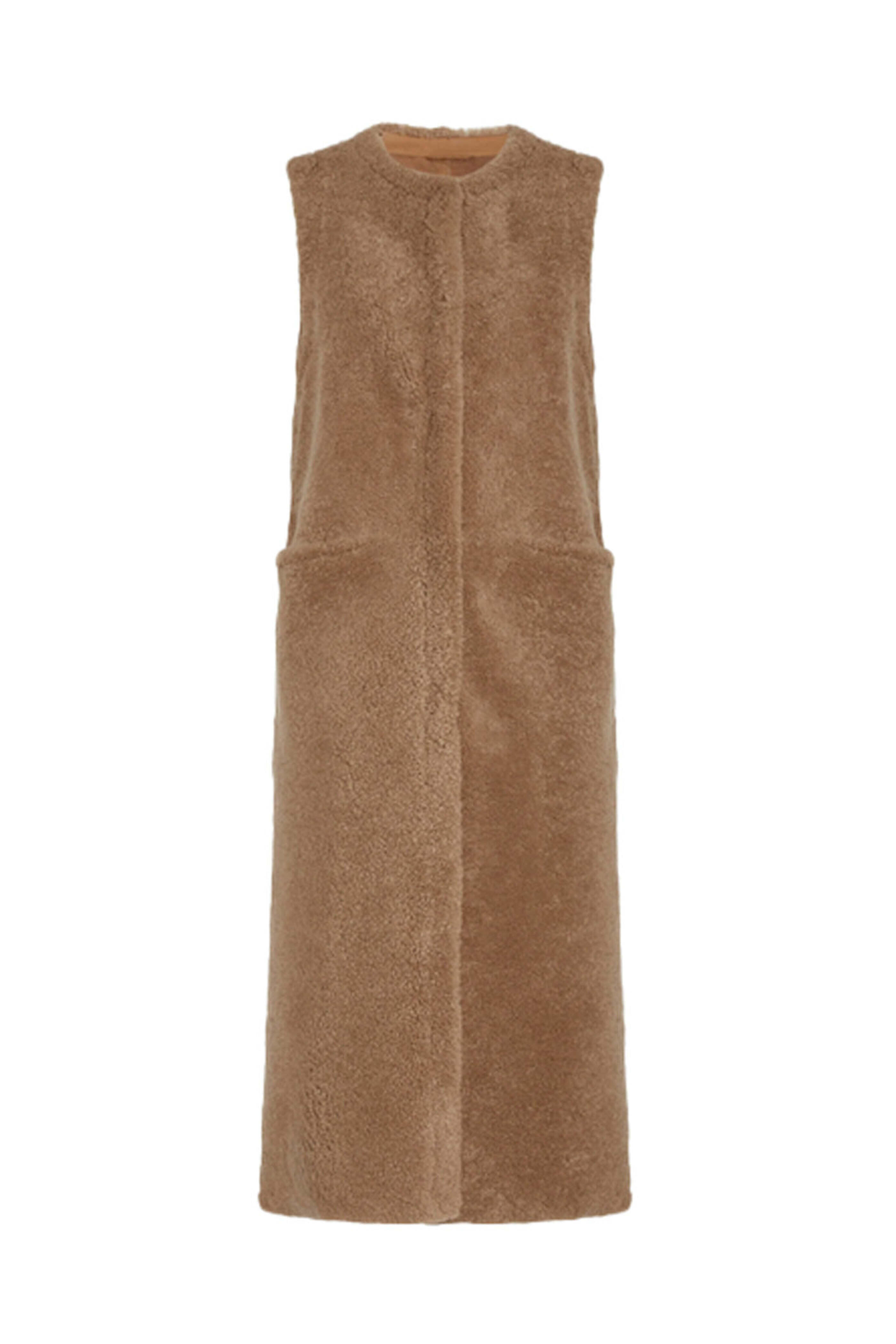Simonetta Ravizza - Nut and Jungle Vintage Shearling Minnesota Vest