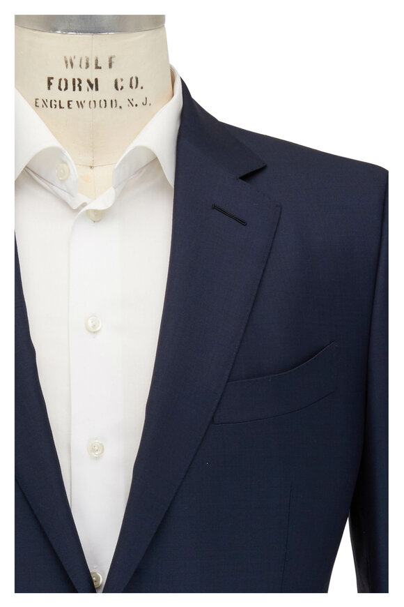 Tom Ford - Navy Sharkskin Wool Suit