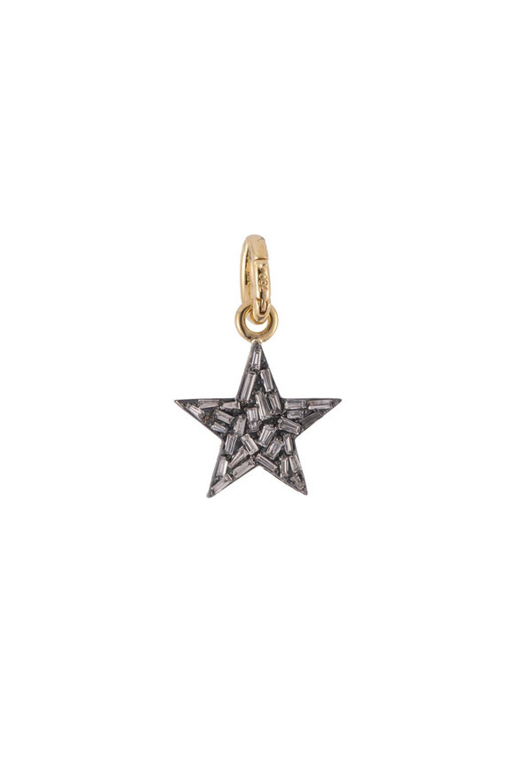 Sylva & Cie Baguette Diamond Star Pendant - view 1