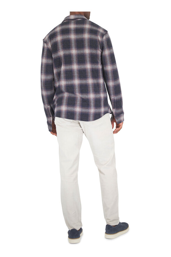 Faherty Brand Sunset Red Recycled Terry Long Sleeve T-Shirt - view 3