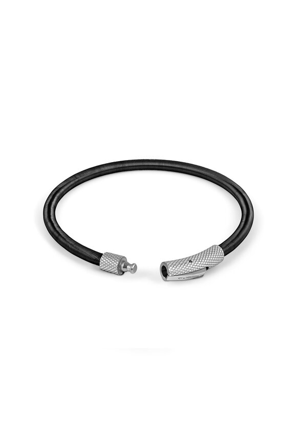 Tateossian - Black Wire Bracelet