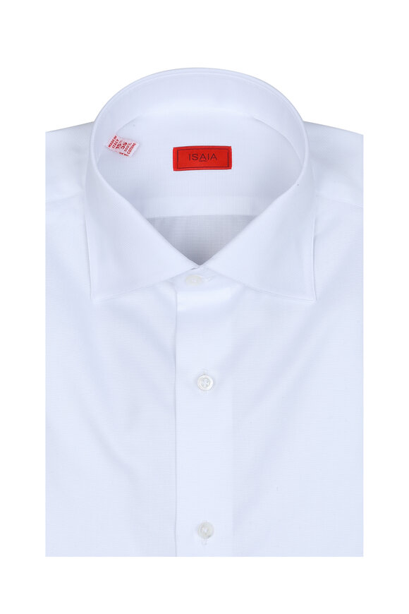 Charvet - White Poplin Dress Shirt | Mitchell Stores