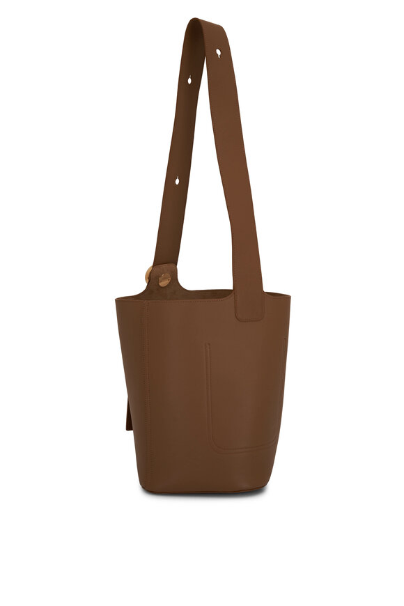 Loewe - Medium Pebble Oak Leather Bucket Bag