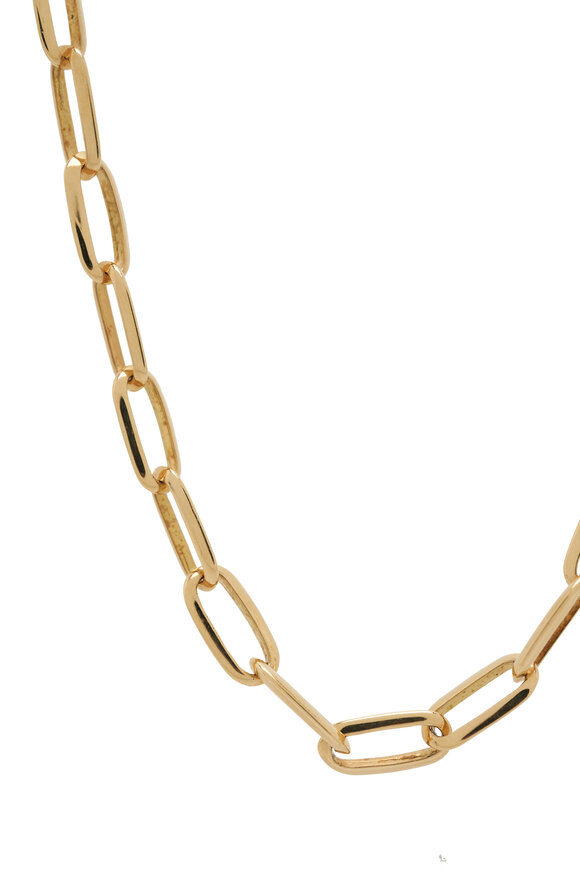 Lizzie Mandler - Knife Edge Oval Chain Necklace