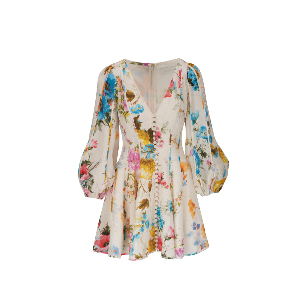 【Zimmermann】IILLUMINATE BATWING MINI DRESS バットウィング Illuminate Batwing Mini Dress Lipstick Online | Zimmermann