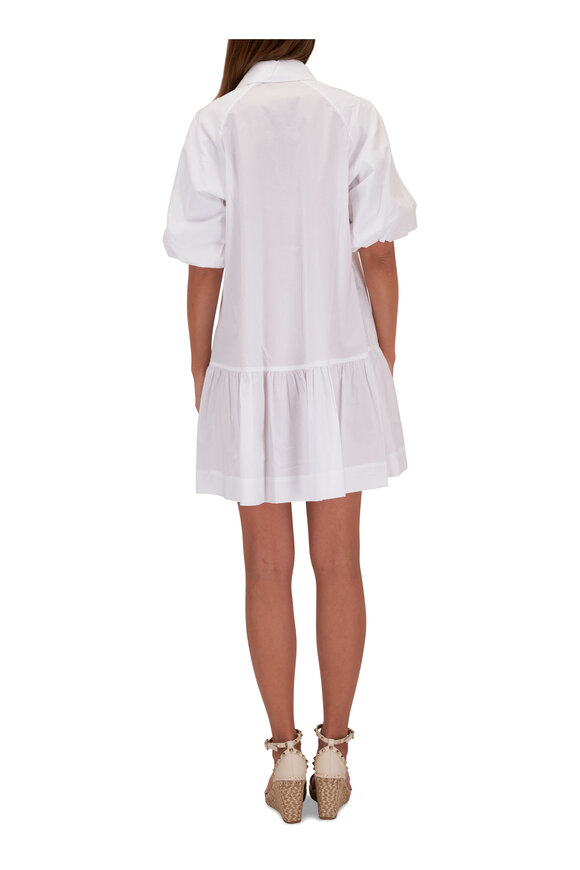 Jonathan Simkhai - Crissy White Cotton Poplin Shirtdress