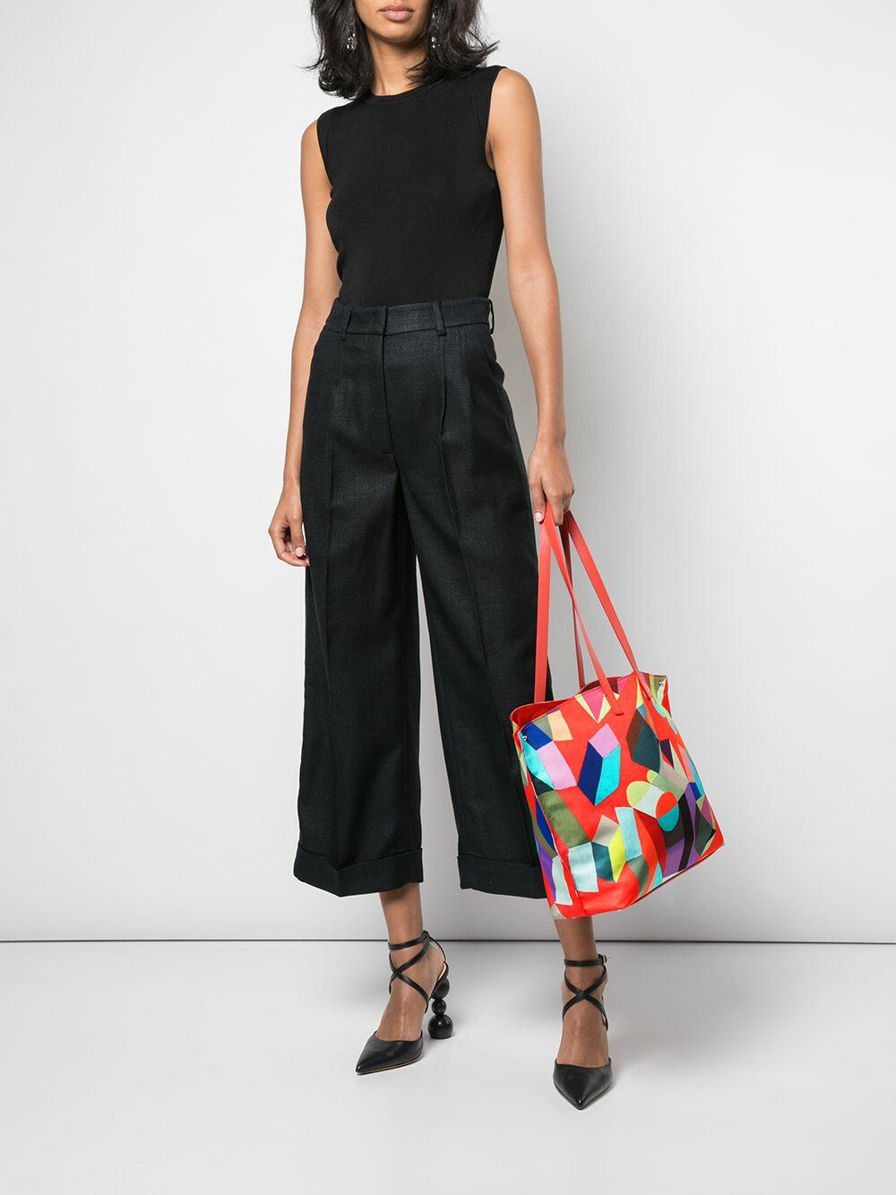 Akris - AI Multicolor Leather Medium Shoulder Bag