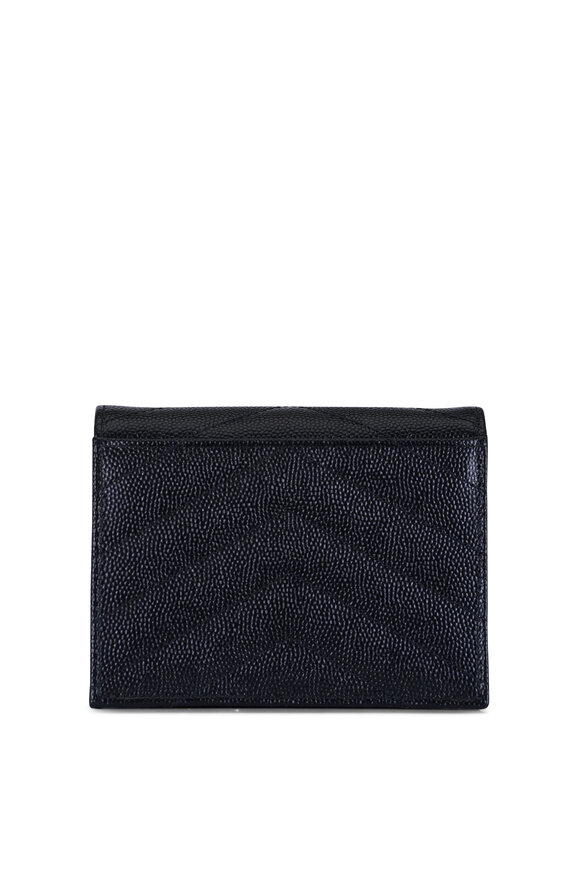 Saint Laurent Quilted Leather Cassandre Matelasse Wallet - view 2