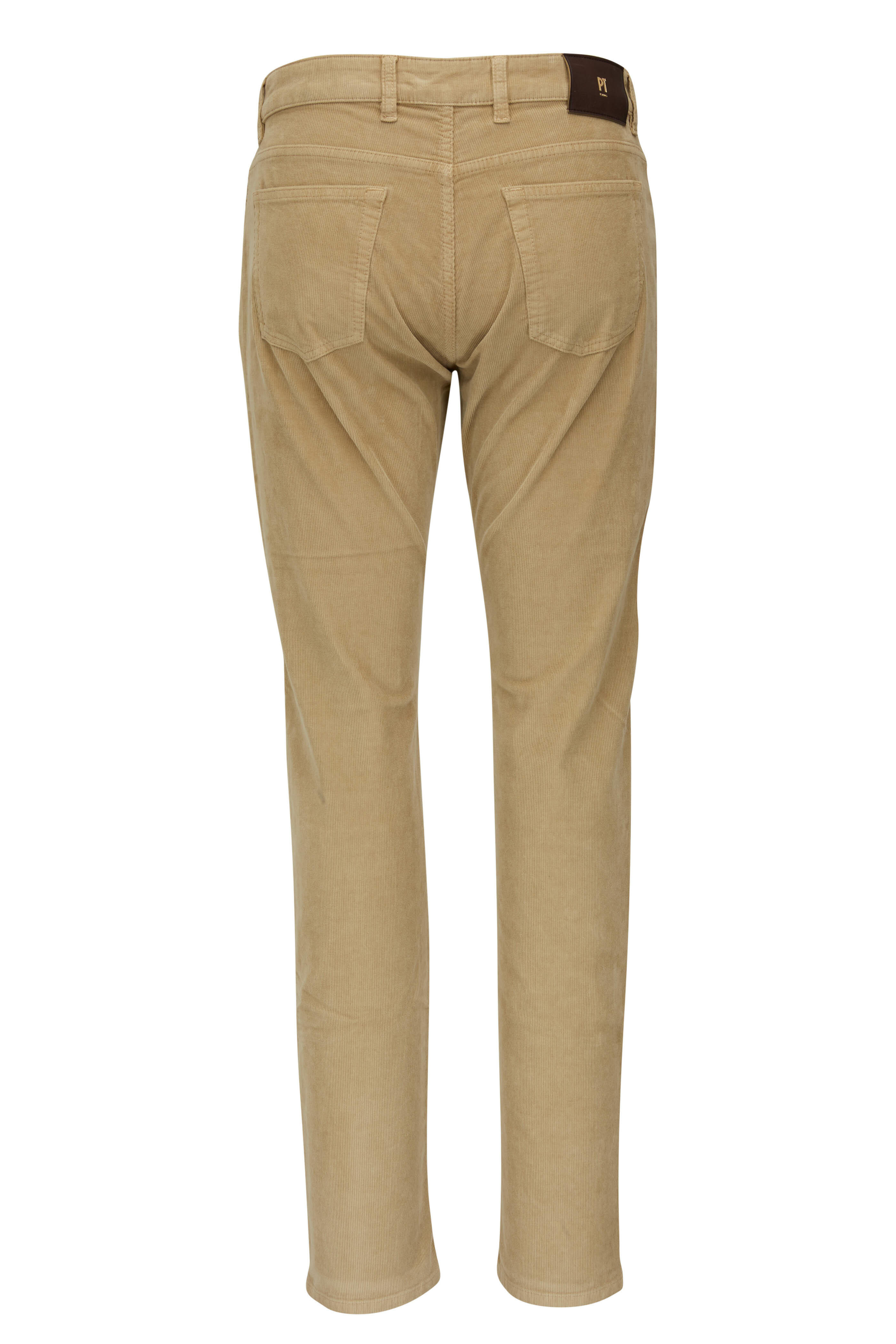 PT Torino - Beige Five Pocket Corduroy Pant