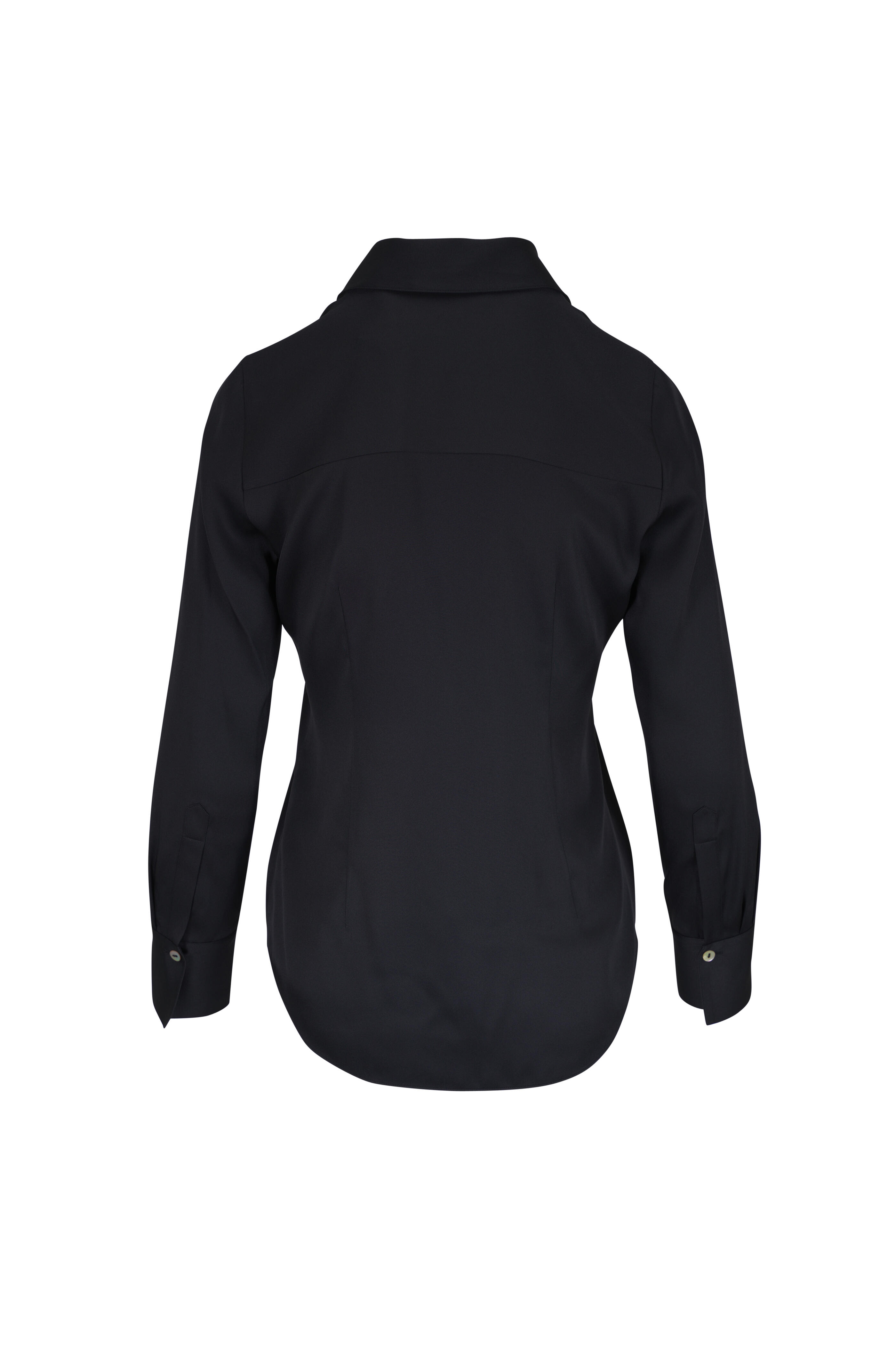 Vince - Black Slim Fit Blouse