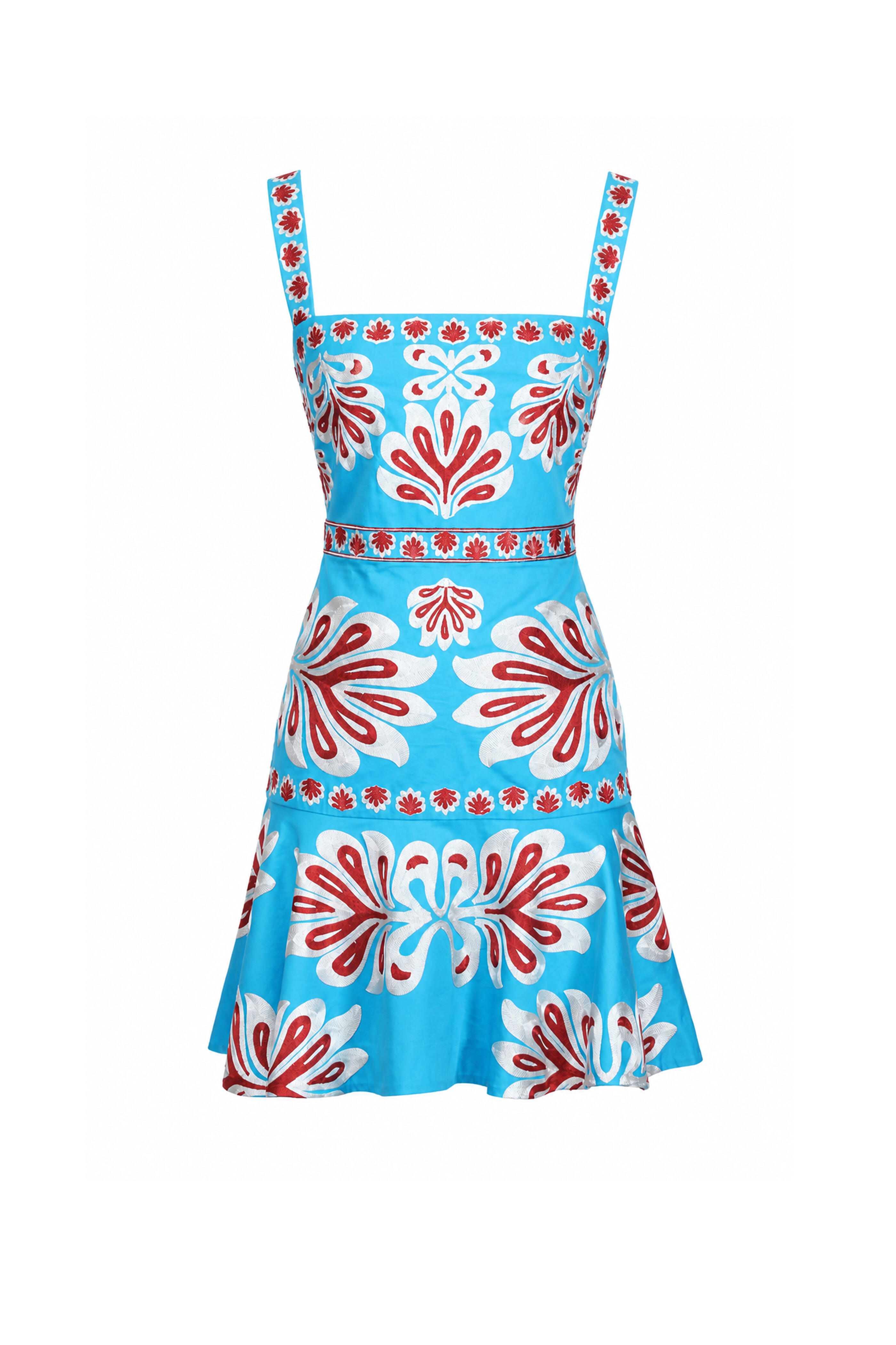 Alexis - Saverine Cerulean Bloom Mini Dress