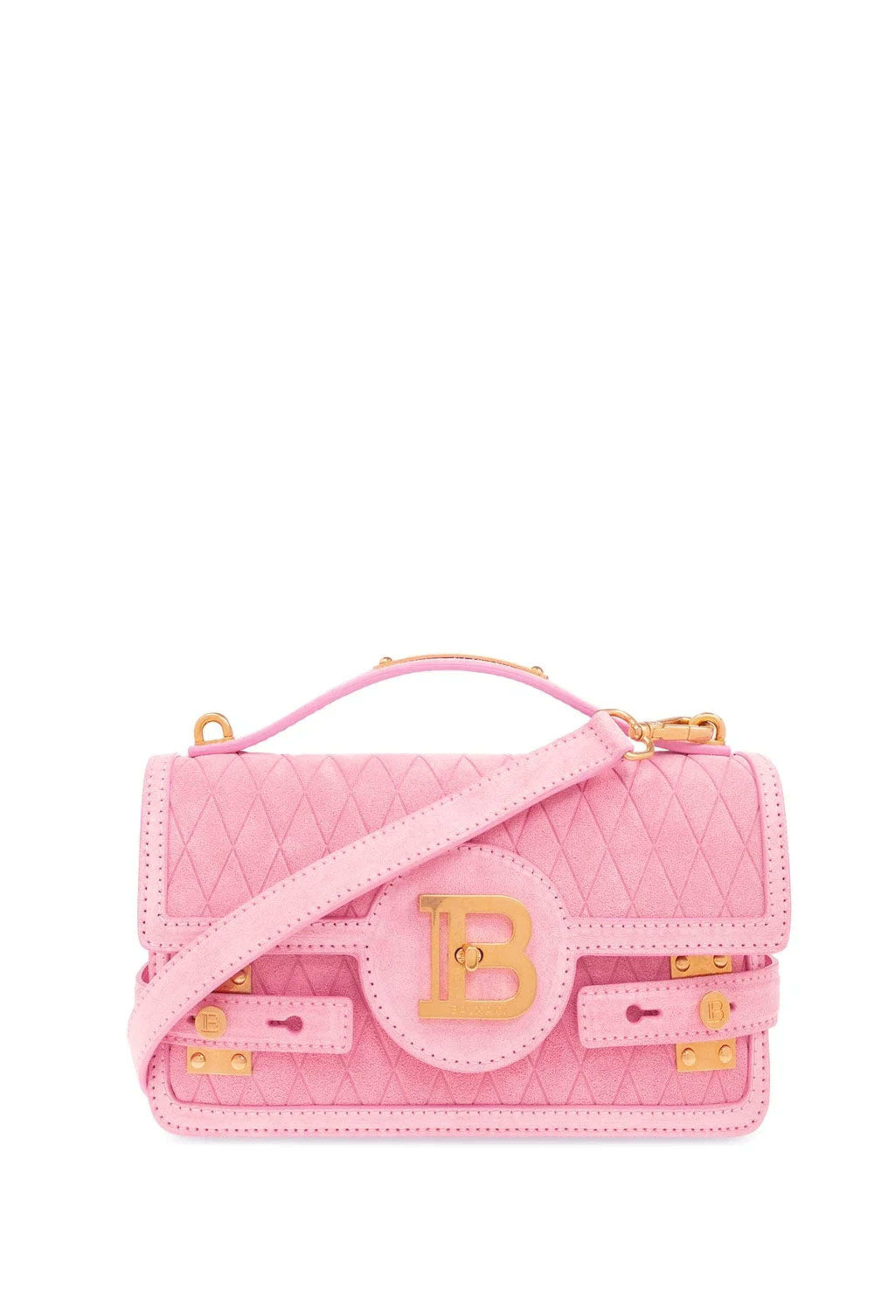 BALMAIN★B-Buzz 24 キャンバス＆レザーバッグ B-Buzz 24 canvas and leather bag - Women | BALMAIN