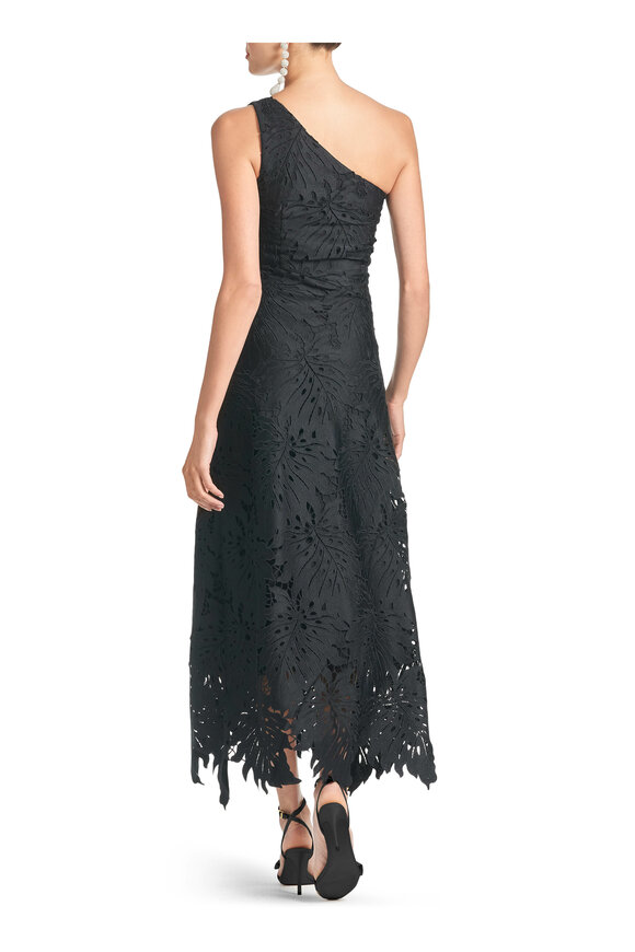 Sachin + Babi - Marzia Black Palm Leaf Lace Dress