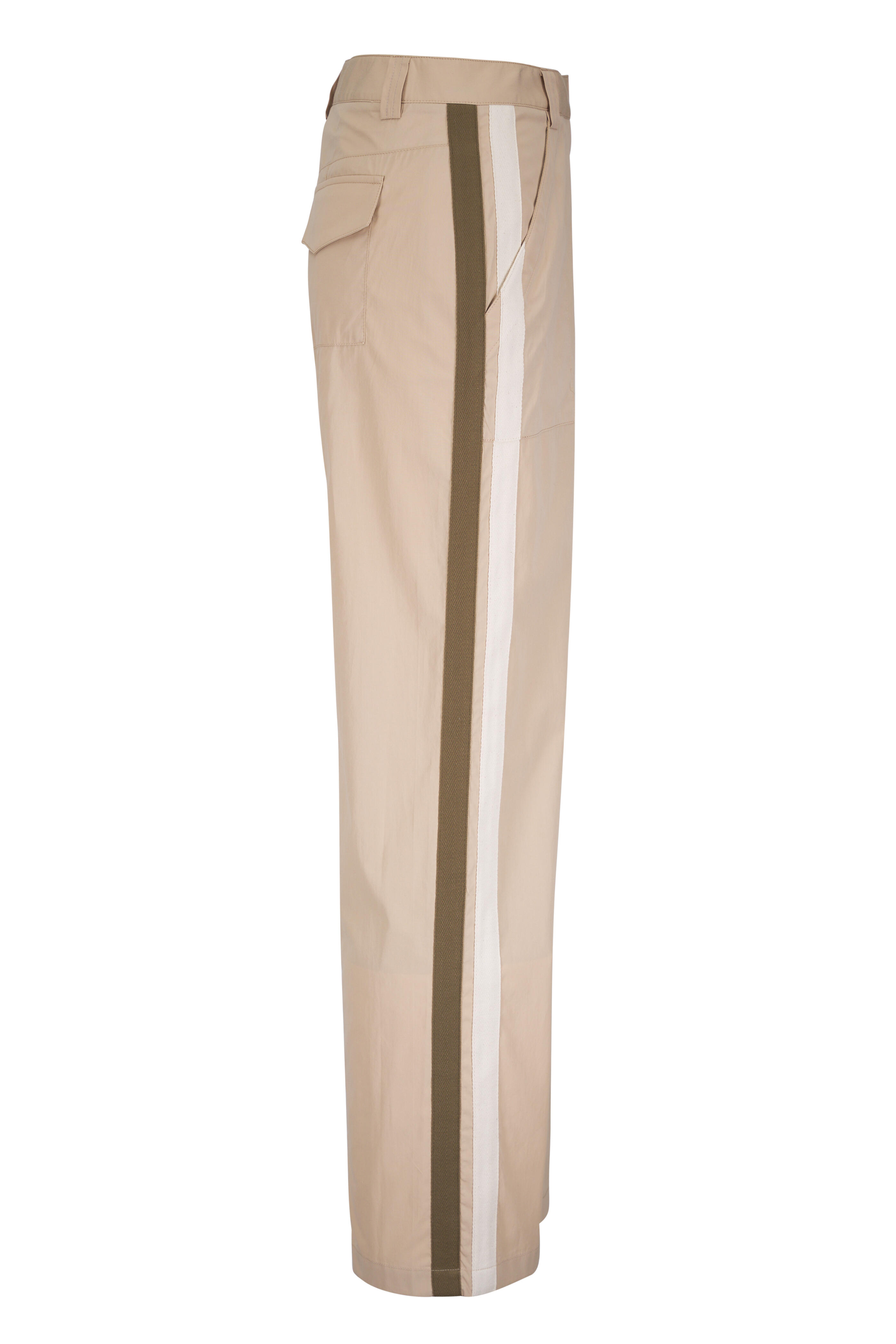 TWP - Isabelle Khaki Vintage Washed Poplin Pant - view 5