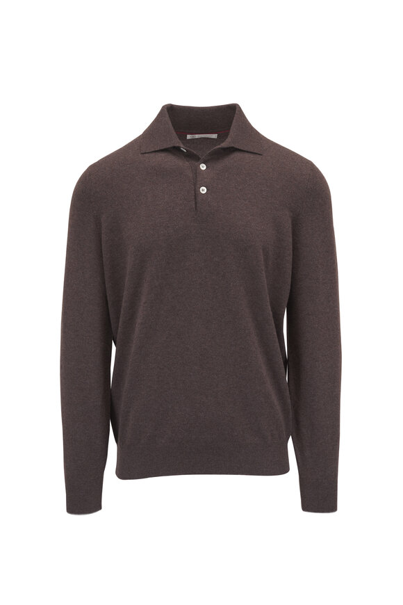 Brunello Cucinelli - Bark Linen & Cotton Ribbed Short Sleeve