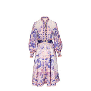 knee length dresses for ladies Zimmermann Raie Billow Sleeve Midi Dress  The Luxe Closet Australia