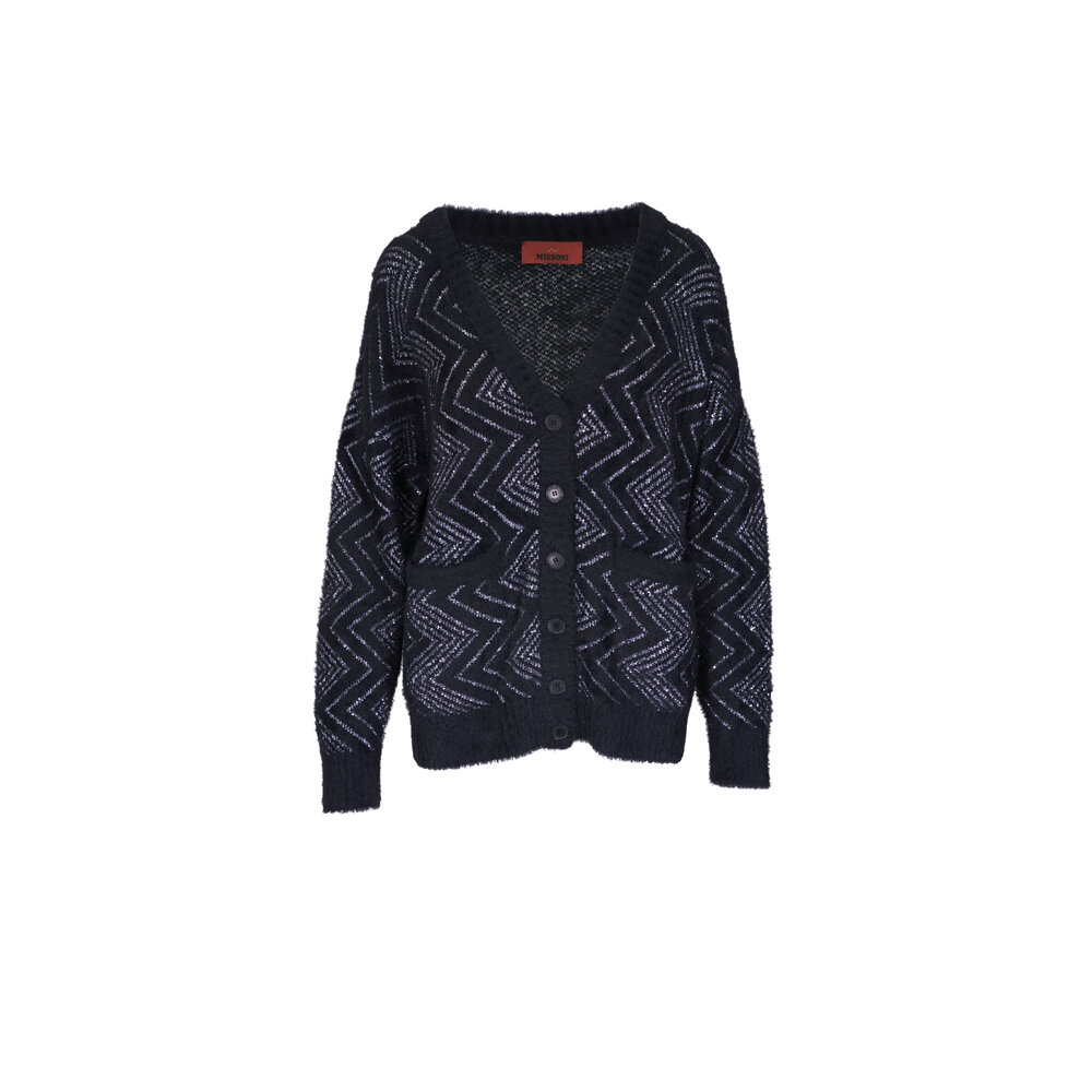 パーカー・フーディ M Missoni Zig Zag Slub Crewneck Sweatshirt US25WW05BJ00OH-S91PU-1