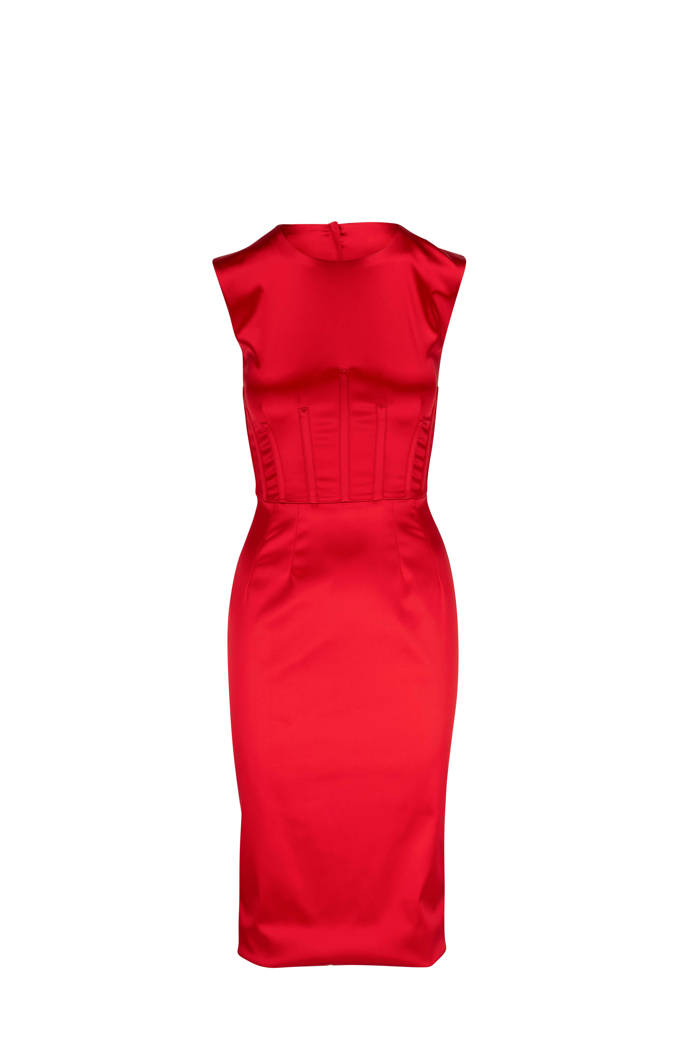 Dolce & Gabbana - Red Bodycon Corset Dress | Mitchell Stores