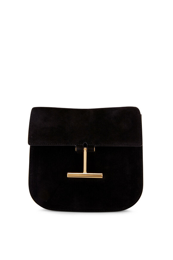 Tom Ford - Tara Black Suede Mini Crossbody