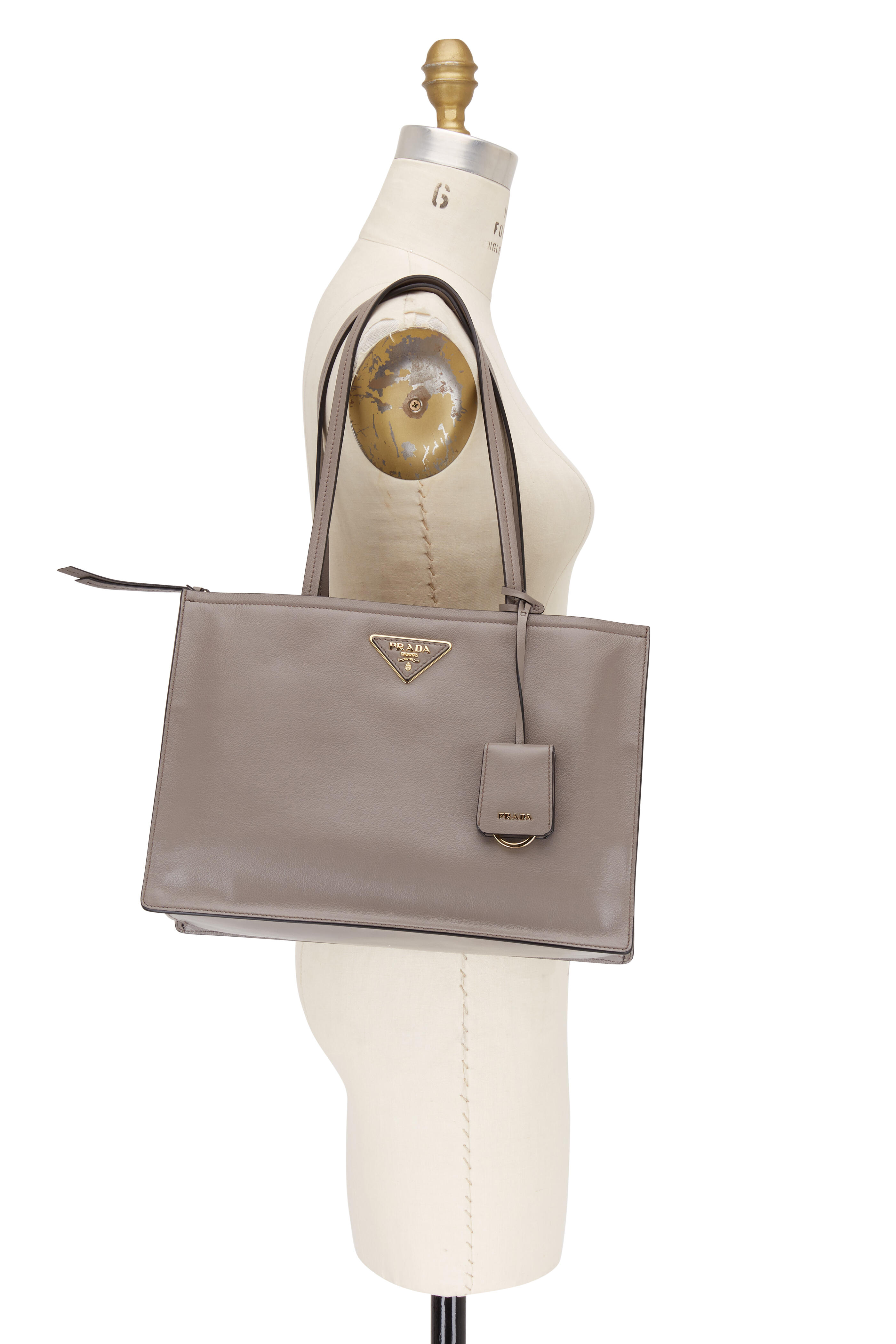 PRADA プラダ　ARGILLA NWT Elegant Prada Bag Borsa a Mano Argilla color - Glace